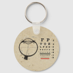 Vintage Ophthalmologist Key Ring