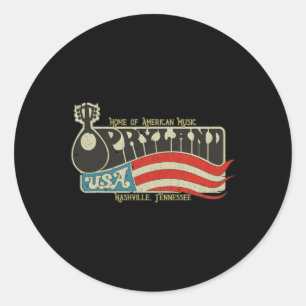 Vintage Opryland Usa 1972 Tennessee 70s Special Ch Classic Round Sticker
