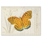 Vintage Orange and Black Butterfly Tissue Paper