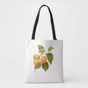 Vintage Orange Apricots Watercolor Drawing Tote Bag