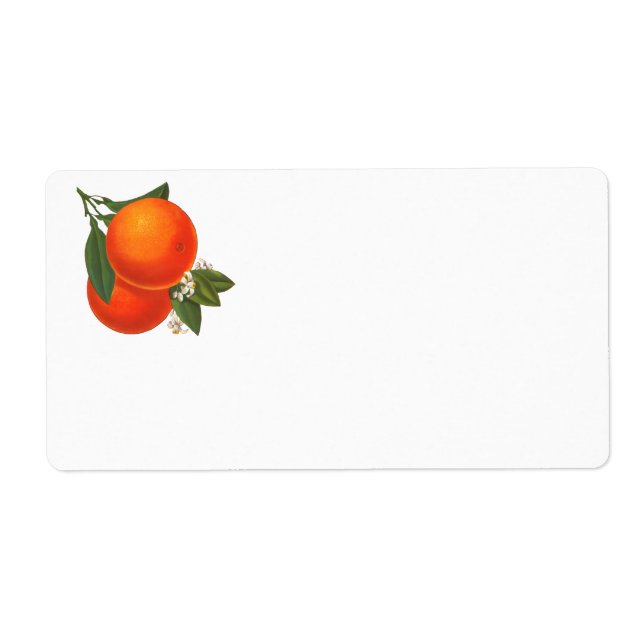 Vintage Orange Art Label (Front)