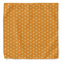 Vintage Orange Beige Triangle Egyptian Pattern