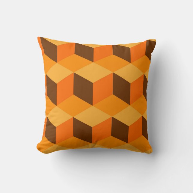 Vintage Orange Cushion (Front)