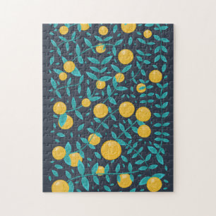 Vintage Orange Fruit Jigsaw Puzzle