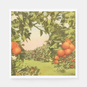 Vintage Orange Grove Napkin