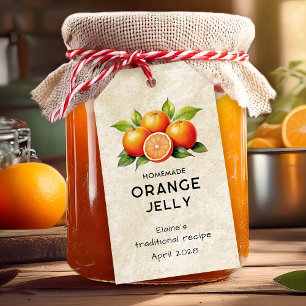 Vintage orange jelly kitchen pantry label