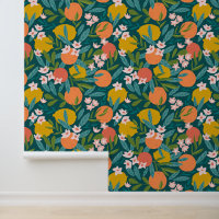 Vintage Orange & Lemon Blossom Pattern