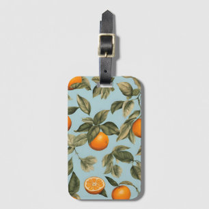 Vintage orange - luggage tag