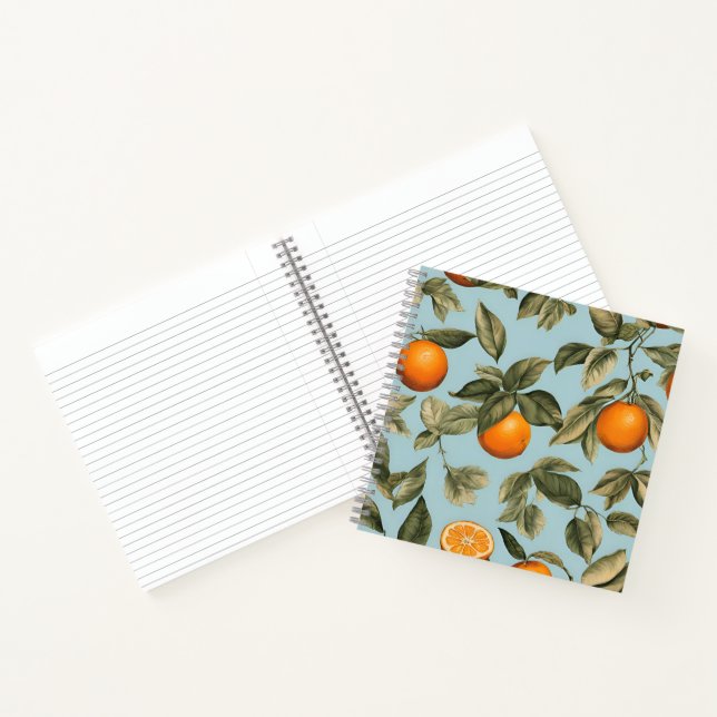 Vintage orange notebook (Inside)