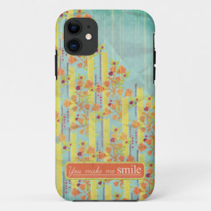 Vintage Orange Yellow Azure iPhone 5/5S Case
