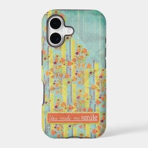 Vintage Orange Yellow Azure iPhone 5/5S Case