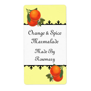 Vintage Oranges Baking, Canning or Soap Label