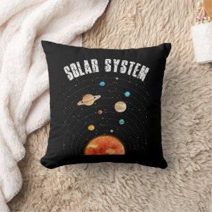 Vintage Orbits of the Planets Astronomy Lover Cushion