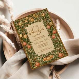 Vintage Orchard Thanksgiving Celebration Invitation