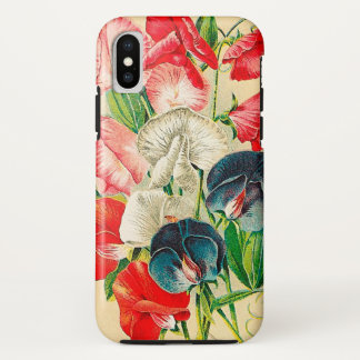 Vintage Orchid Floral iPhone X Case