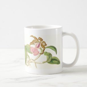 Vintage Orchid Flowers Mug