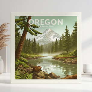  Vintage Oregon Ceramic Tile