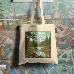 Vintage Oregon Tote Bag