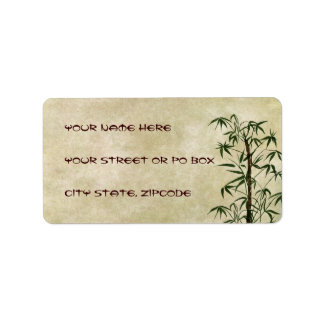 Vintage Oriental Bamboo 1 Label