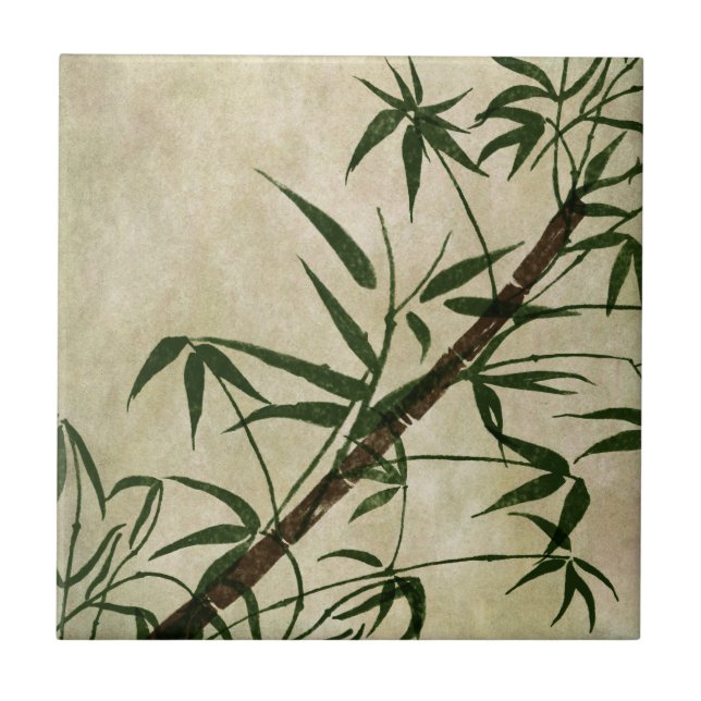 Vintage Oriental Bamboo 1 Tile (Front)
