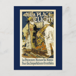 Vintage Oriental Rug Advertisement Postcard