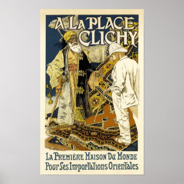 Vintage Oriental Rug Advertisement Poster (Front)