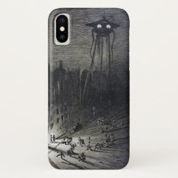Vintage original alien invasion Sci fi black grey