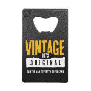 Vintage Original Black & Gold Leather Birth Year