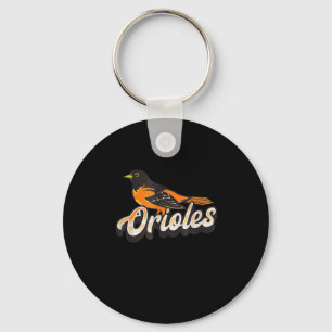 Vintage Oriole Bird, Oriole Fan Supporter Bird Key Ring