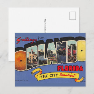 Vintage Orlando Colourful Postcard