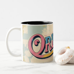 Vintage Orlando Vibes Two-Tone Coffee Mug