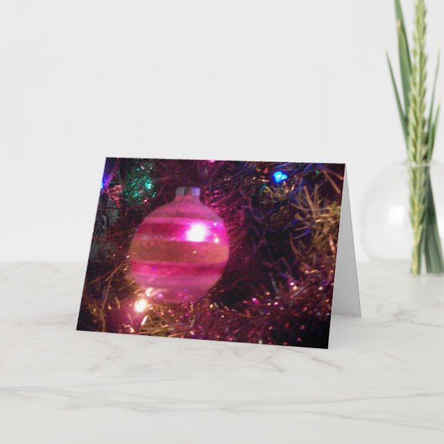 'Vintage Ornament' Holiday Card - Christmas (Front)