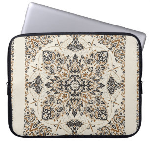 vintage ornament paisley Bandanna Print, silk neck Laptop Sleeve