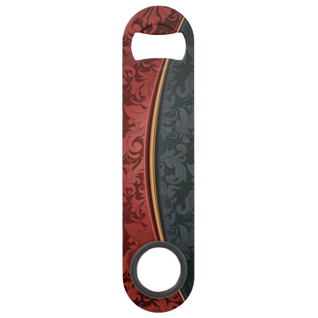 Vintage ornament red and black (Front)