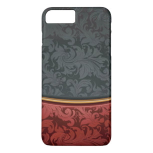 Vintage ornament red and black iPhone 8 plus/7 plus case