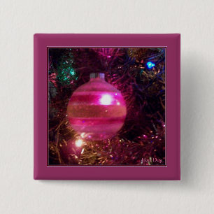 Vintage Ornament Square Button