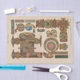 Vintage Ornamental Designs Heinrich Dolmetsch Tissue Paper