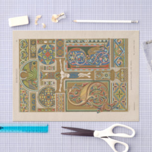 Vintage Ornamental Designs Heinrich Dolmetsch Tissue Paper