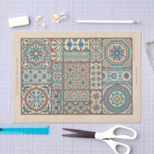 Vintage Ornamental Designs Heinrich Dolmetsch Tissue Paper
