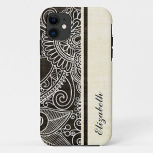 Vintage Ornamental Floral 2 iPhone 11 Case