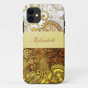 Vintage Ornamental Floral 6 iPhone 11 Case