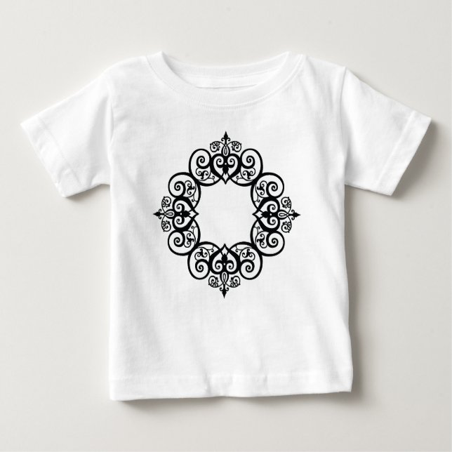 Vintage Ornamental Frame Baby T-Shirt (Front)