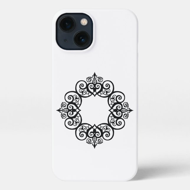 Vintage Ornamental Frame iPhone Case (Back)