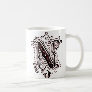 Vintage Ornamental 'N' - Mug