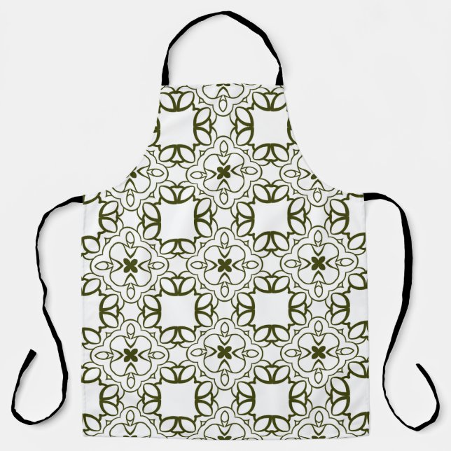 Vintage ornamental seamless pattern. abstract, ara apron (Front)