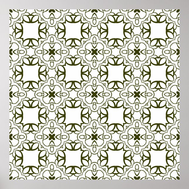 Vintage ornamental seamless pattern. abstract, ara poster (Front)
