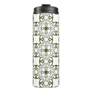 Vintage ornamental seamless pattern. abstract, ara thermal tumbler