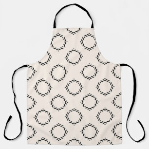 Vintage ornamental seamless pattern. Black and whi Apron