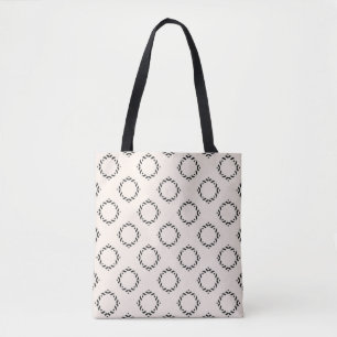 Vintage ornamental seamless pattern. Black and whi Tote Bag