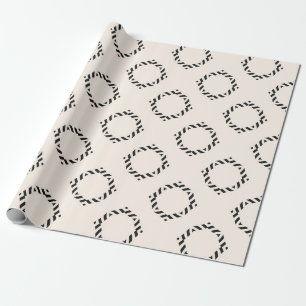 Vintage ornamental seamless pattern. Black and whi Wrapping Paper